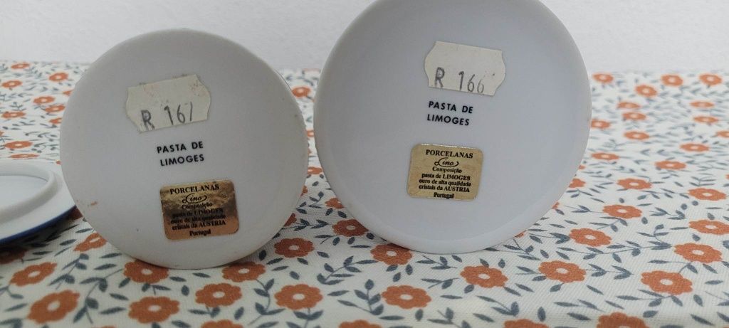 Cigarreira com porta isqueiros pasta de limoge