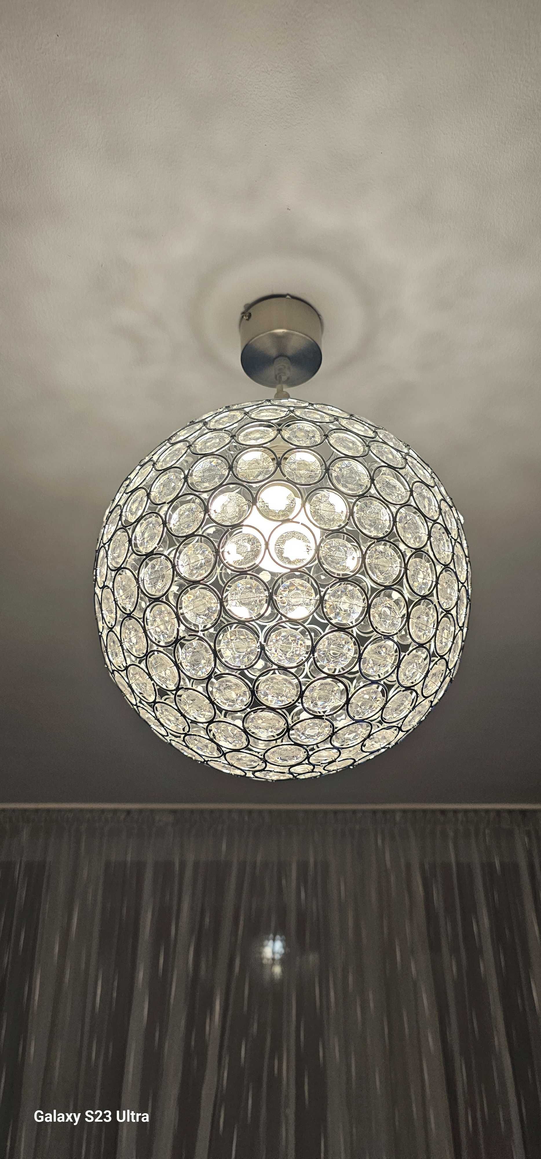 Komplet lampa sufitowa, stojąca, nocna w stylu Glamur