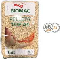 Pellet Biomac Top A1 certyfikat ENplus A1 - Polmark Wrocław/Psary