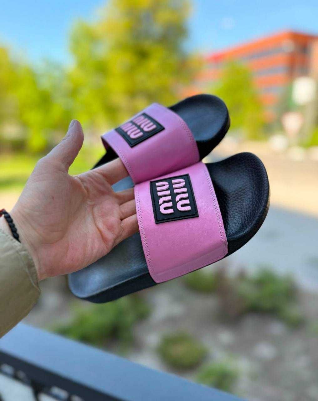 Шкіряні шльопанці Miu MIiu (35-39) + ЖК Софія