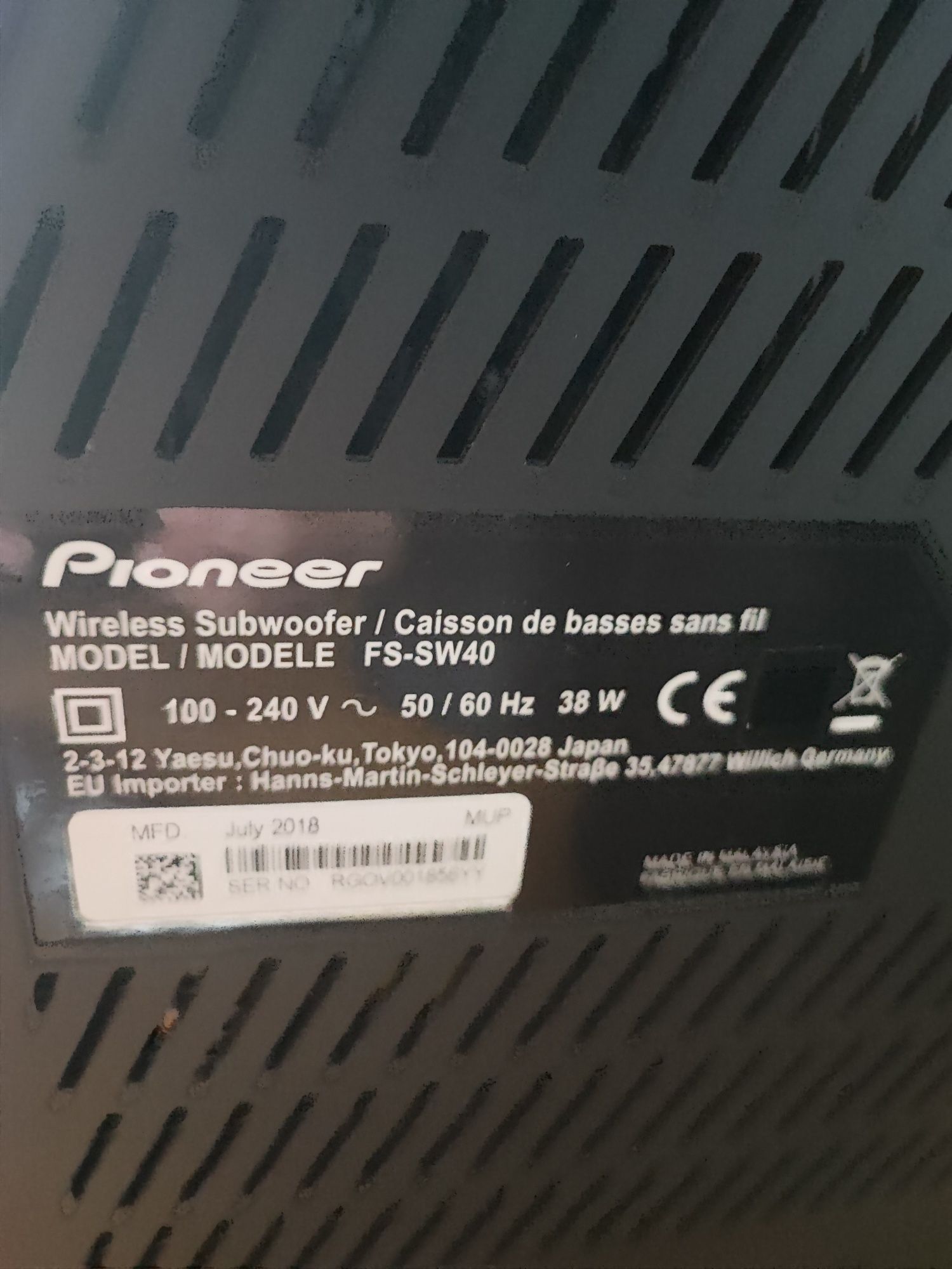 Pioneer FS-W40 kino domowe