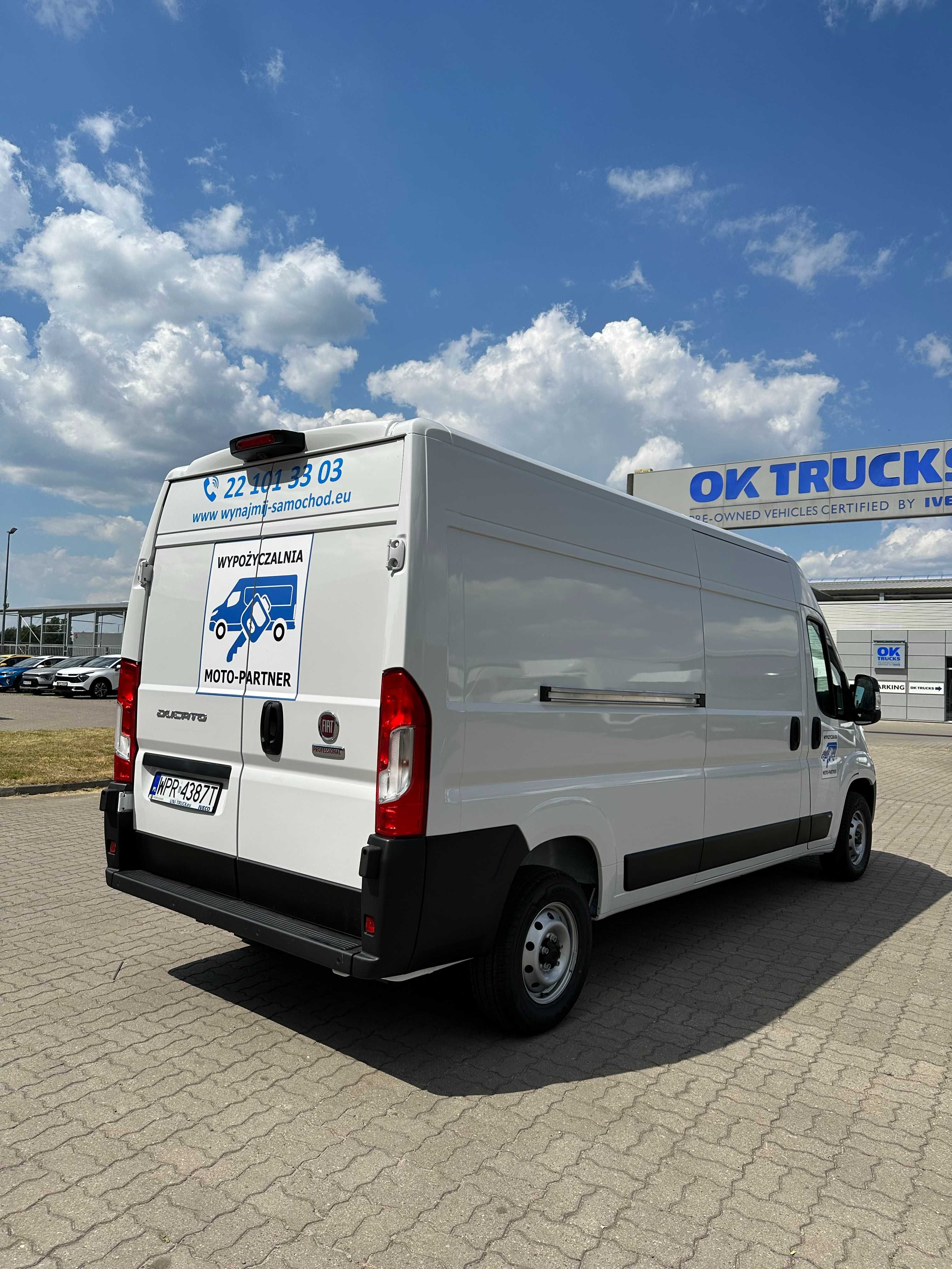 Wynajem  Fiat Ducato L4H2/ L4H3rocznik 2024r.