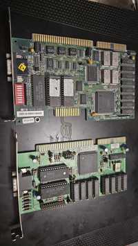 Dwie stare karty VGA PC trident 8900 i triad seminarium headland
