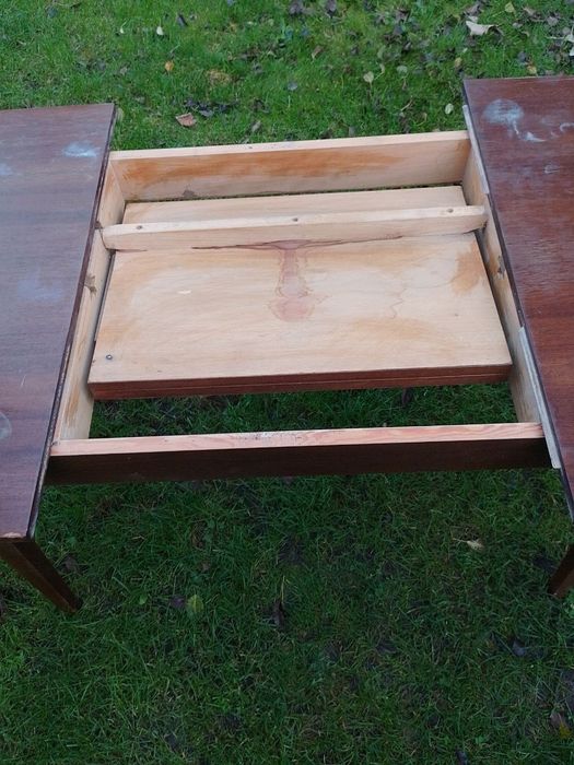 Дерев'яний лакований стіл Ерих Anklam розкладний Анклам стол гдр ретр