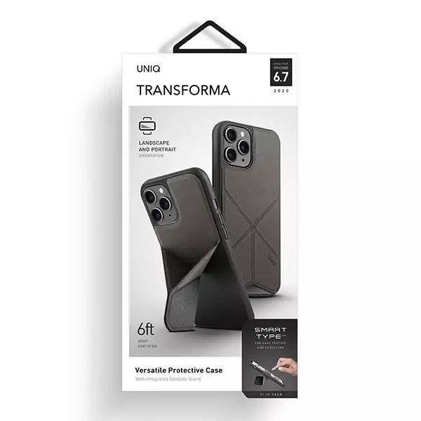 uniq transforma iphone 12 pro max 6,5" gris/gris anthracite