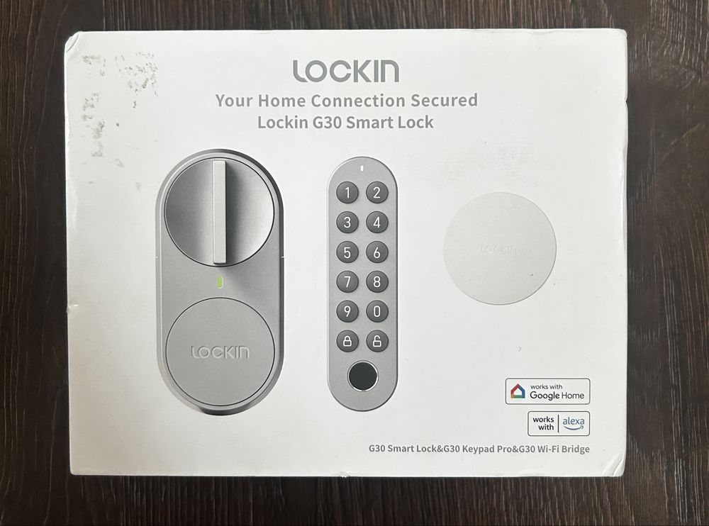 Розумний дверний замок Lockin G30, безключовий доступ, відбиток пальця