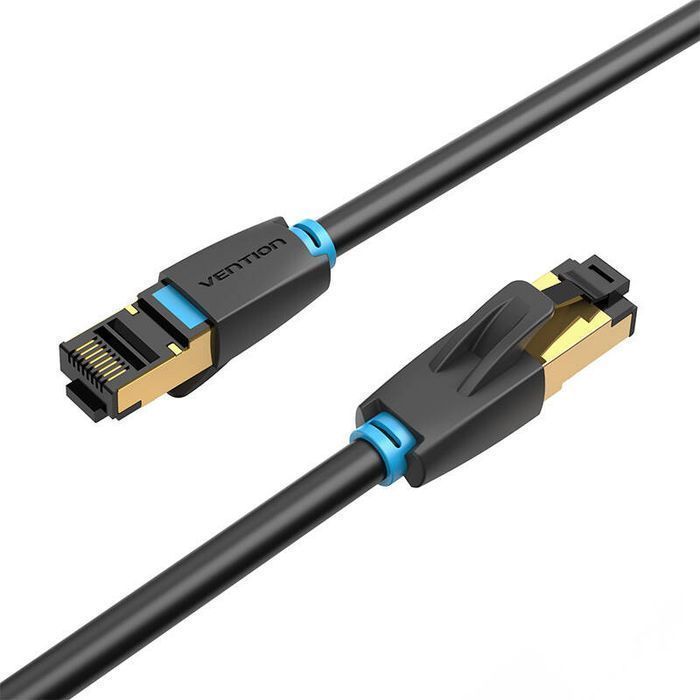 Kabel Sieciowy Cat8 Sftp Vention Ikabn Rj45 Ethernet 40Gbps 15M Czarny
