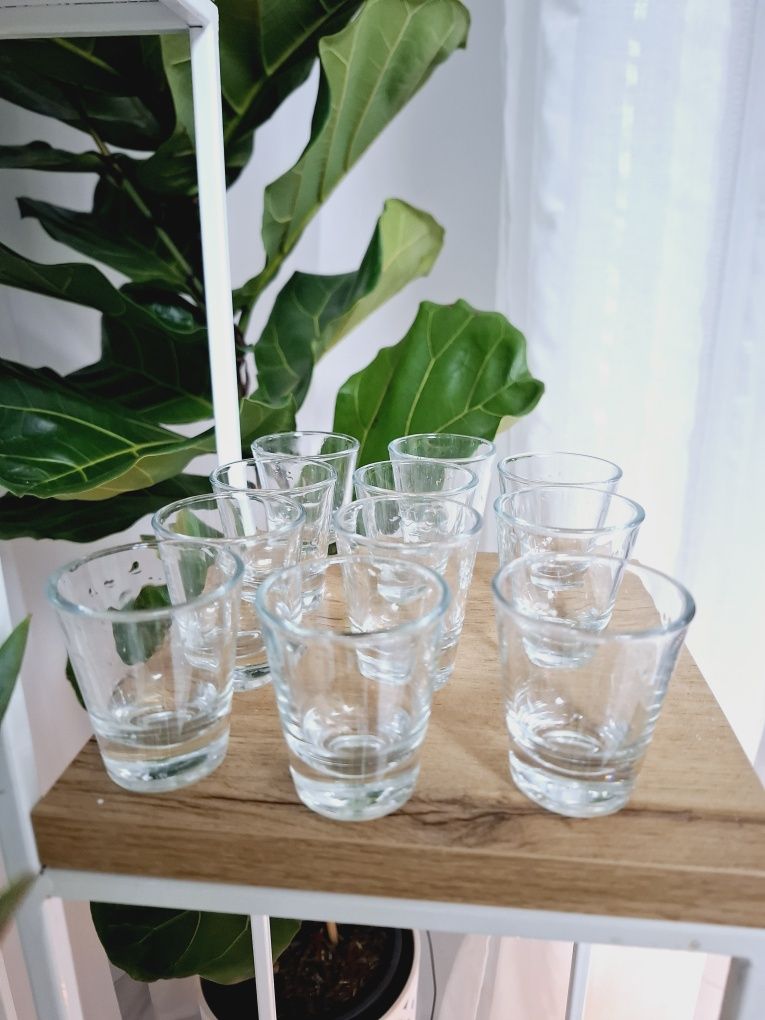 11 szt. kieliszki 40 ml do likieru wódki grube szkło
