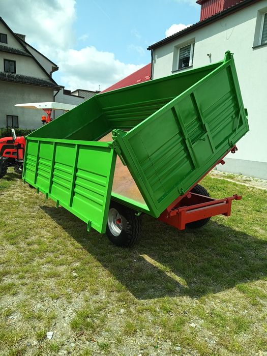 Przyczepa wywrotka jednoosiowa 3 strony
