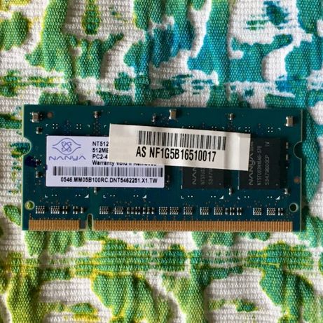 Memória RAM 512MB SoDIMM DDR2 533MHz SDRAM NT512T64UH8A1FN-37B