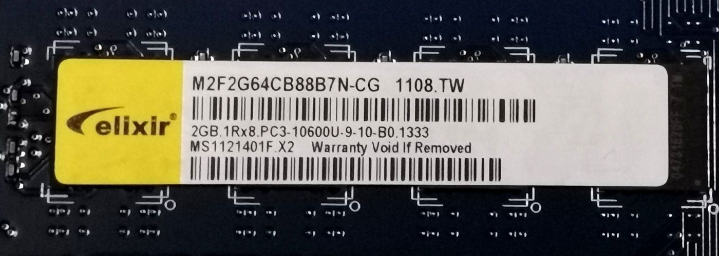 Moduły pamięci RAM DDR3 Elixir 2 GB 4 szt.