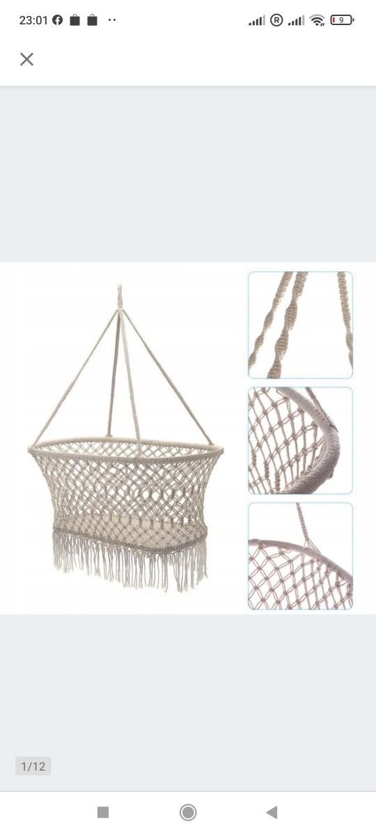 Huśtawka Boho kołyska