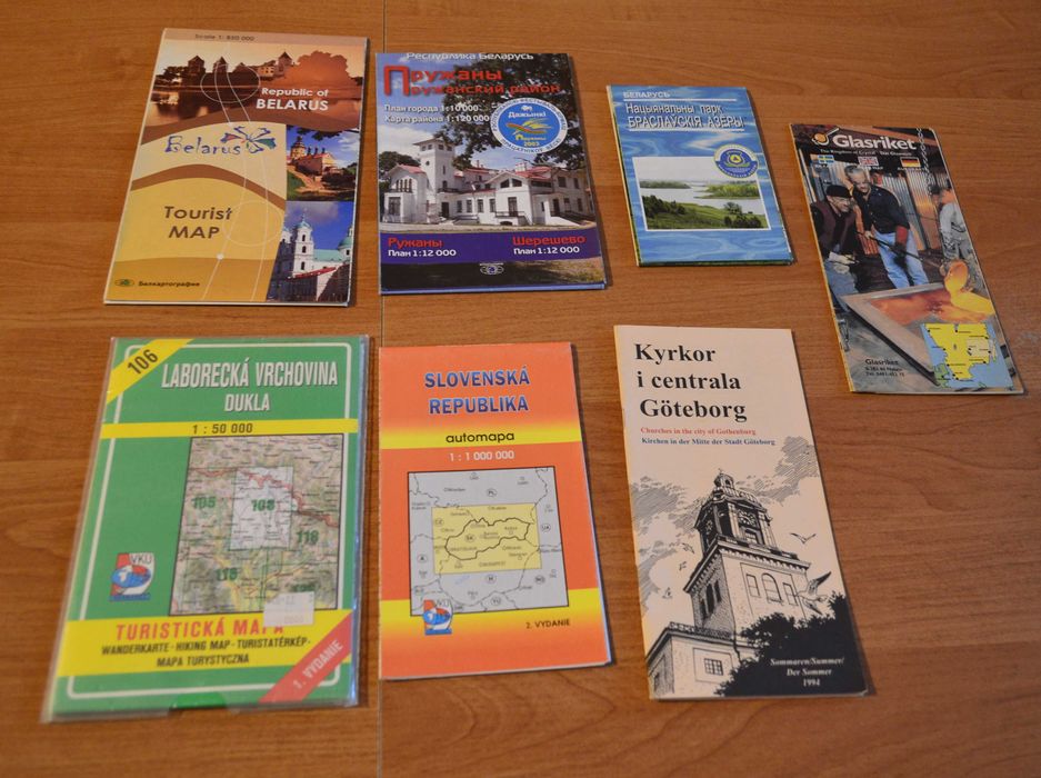 Stare i nowsze Mapy, Plany-61 szt. +3 przewodniki-Dobra cena !