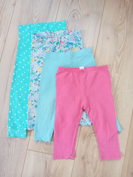Zestaw 4szt spodenek r80 dla dziewczynki
