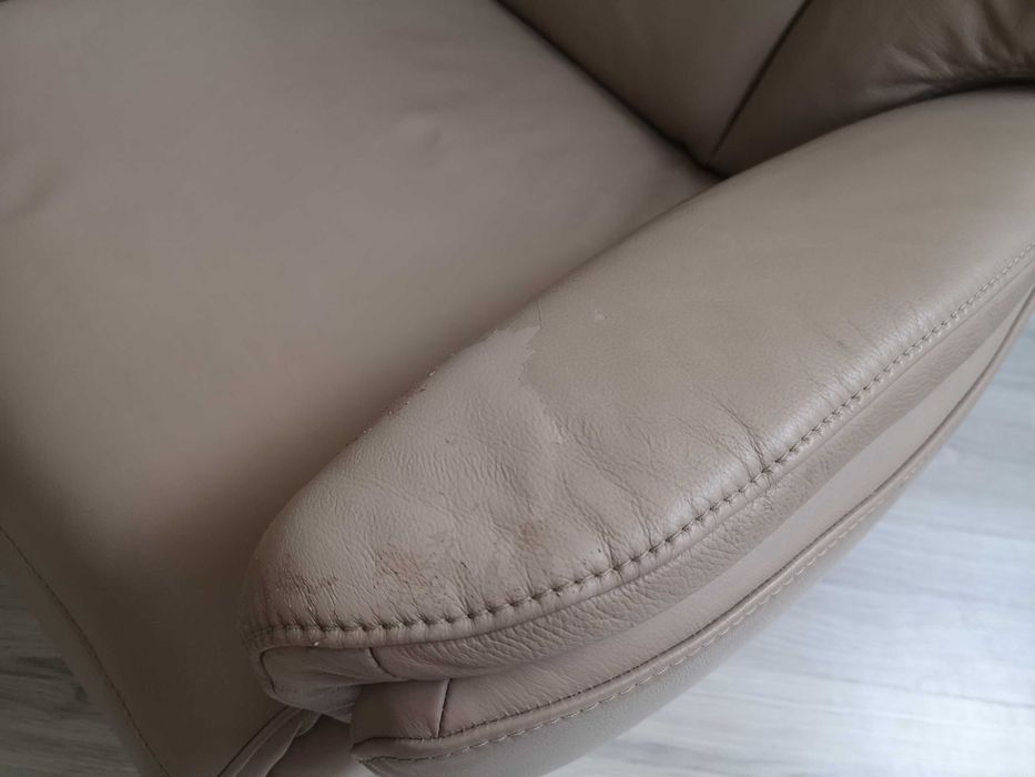 fotel na pilota osobne sterowanie pionizacji SKÓRA