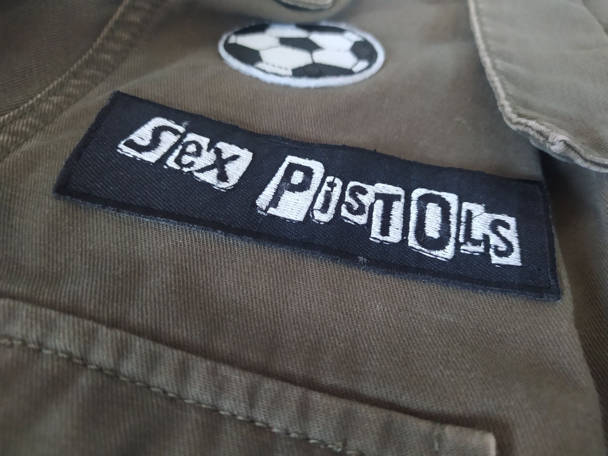Parka kurtka militarna khaki bawełna r.38