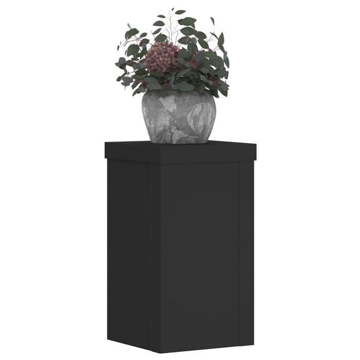 Vidaxl Podstawki Pod Doniczki, 2 Szt., Czarne, 10X10X18 Cm