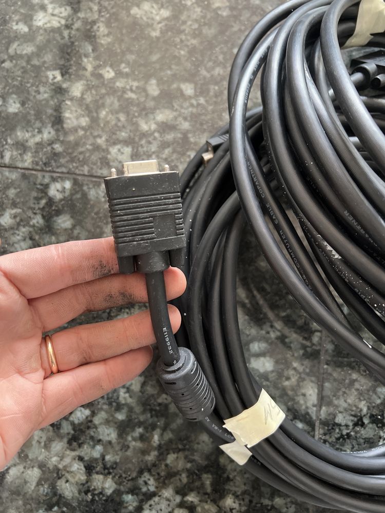 3 cabos VGA - VGA