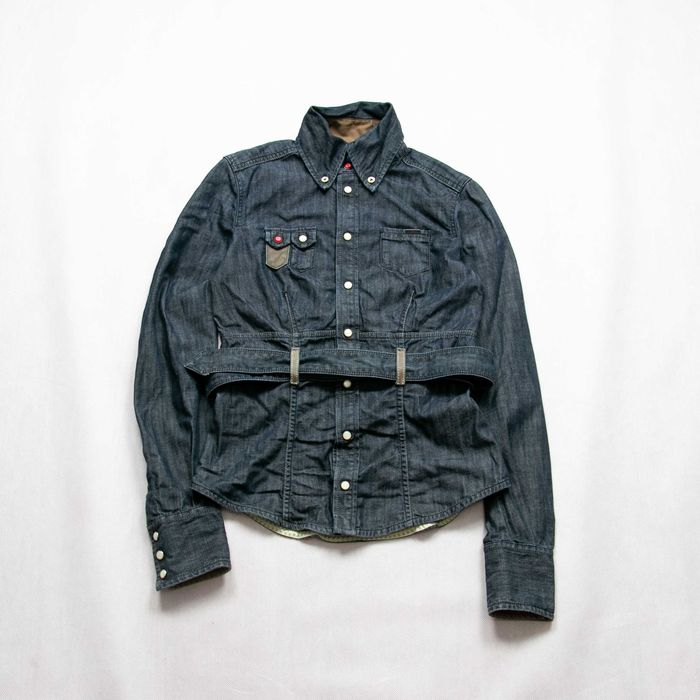 Diesel Militarys style avant garde Denim jacket shirt kurtka koszulowa