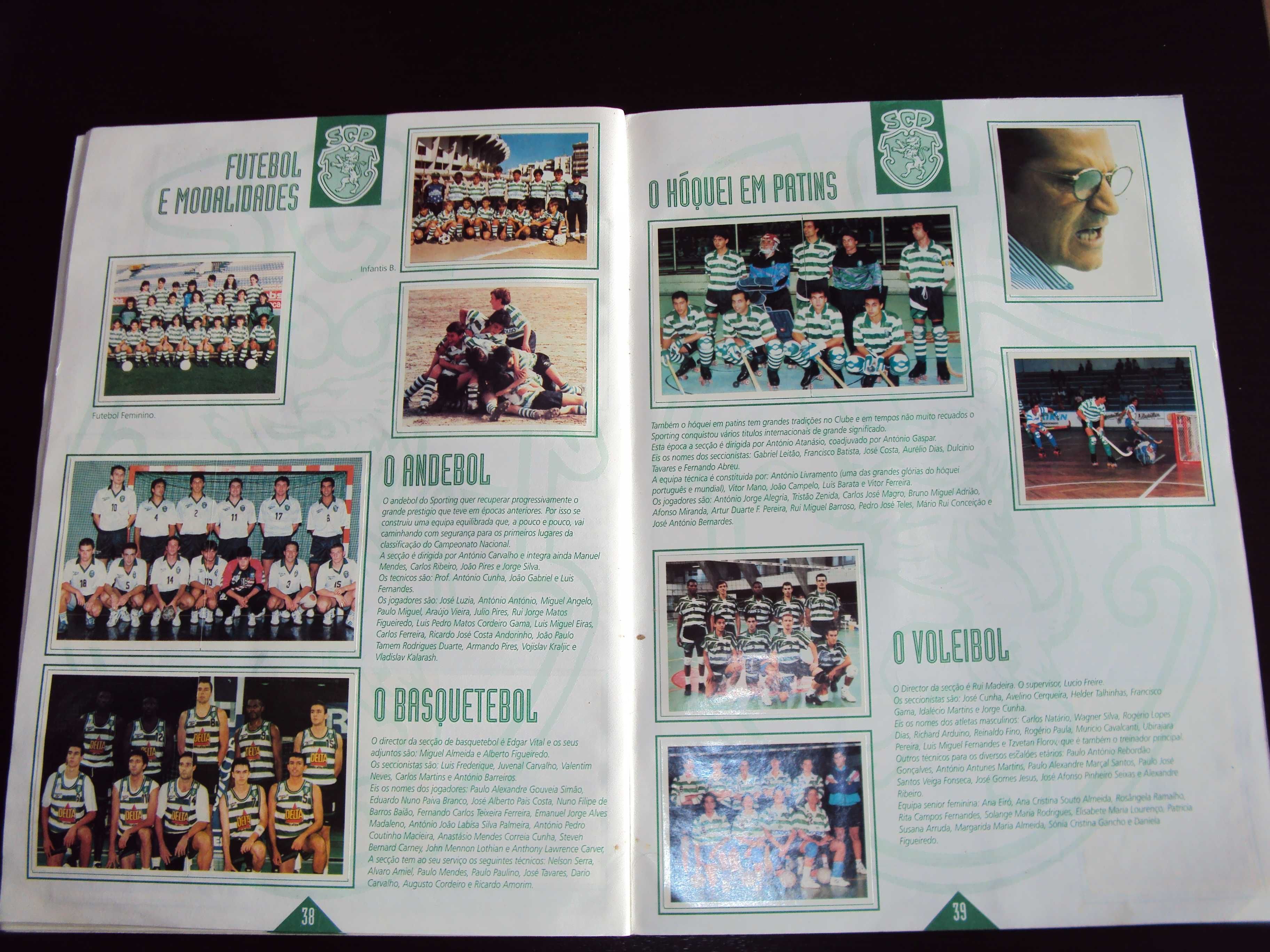 Caderneta Oficial Sporting 1906/1995 - Completa - Rara