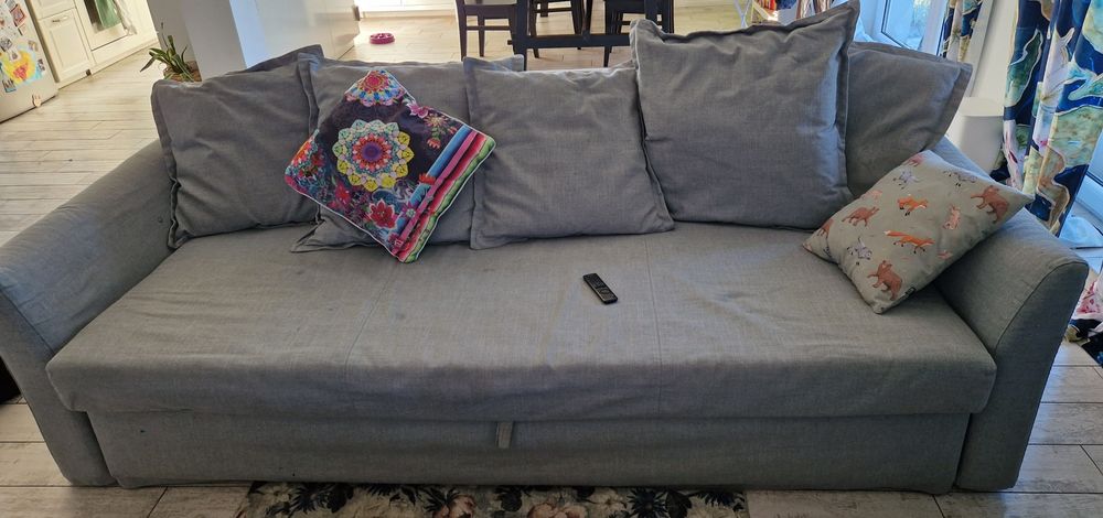 Sofa kanapa PILNE Ikea Holmsund szara rozkładana