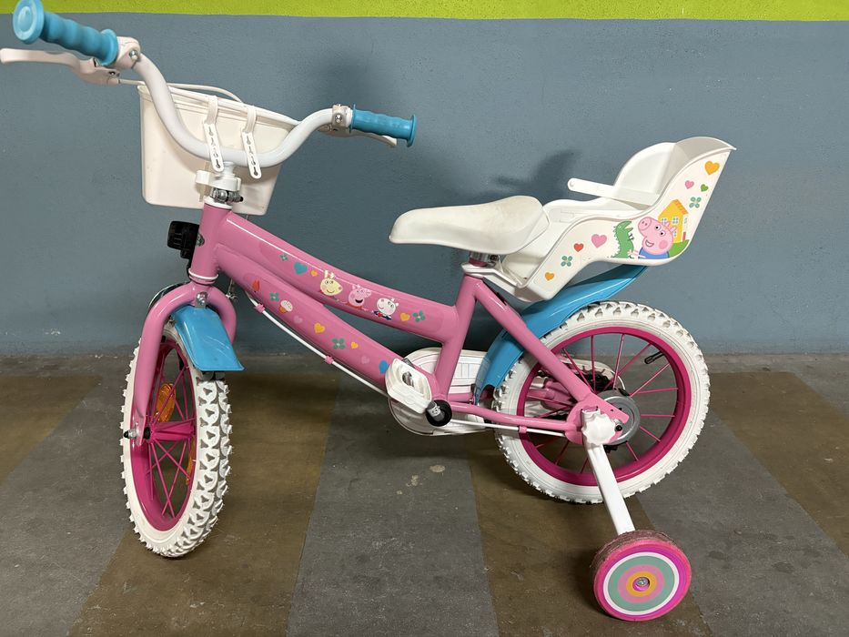 Bicicleta de criança porquinha peppa roda 14