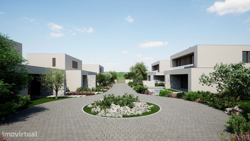 Terreno 7394m2 projeto aprovado condomínio Cotovia Sesimbra
