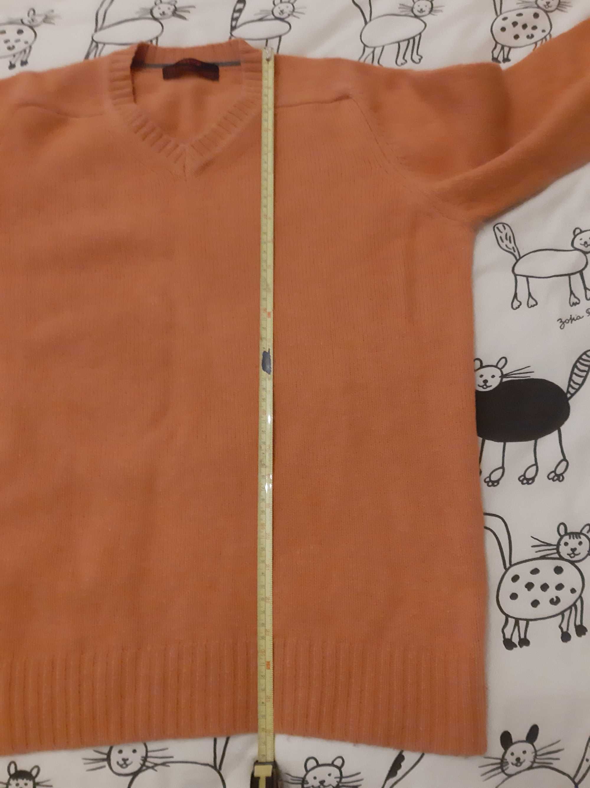 Pullover de lã laranja da Zara