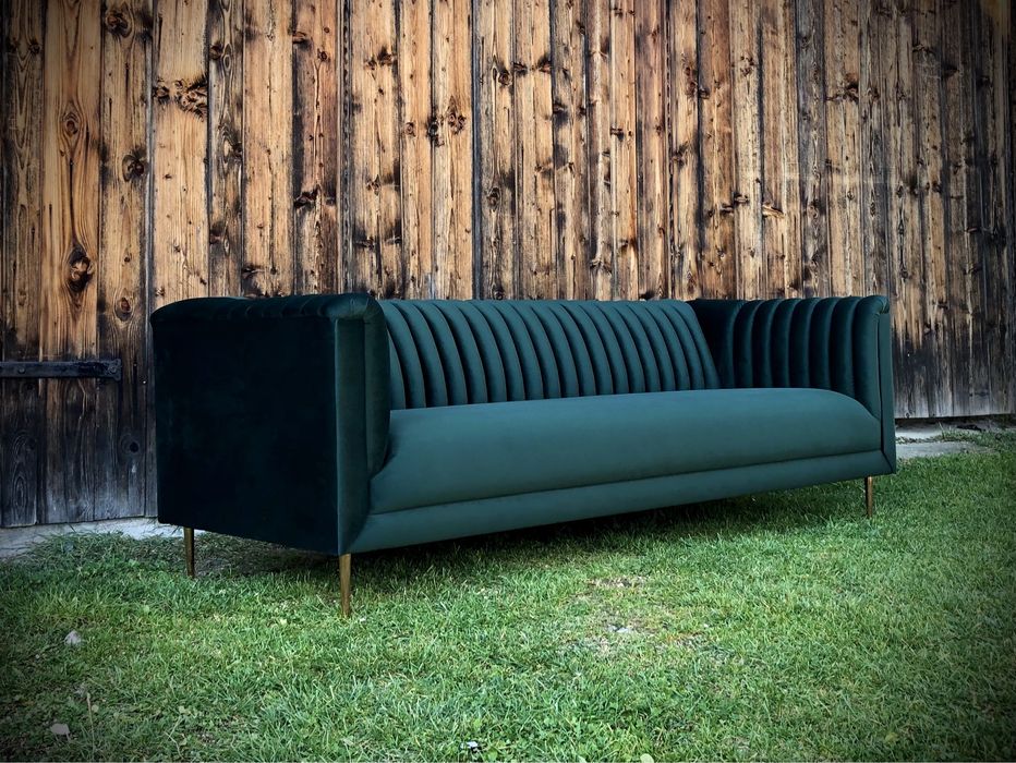 Sofa Kanapa chesterfield loft retro PRL modern salon kolory