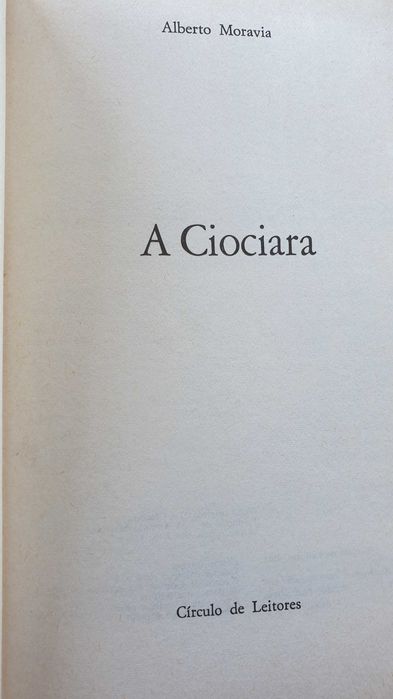 A Ciociara de Alberto Moravia
