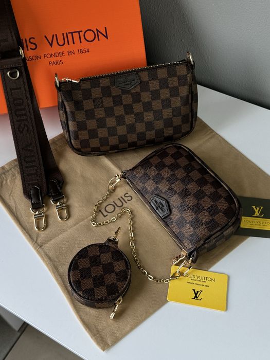 Жіноча сумка Louis Vuitton 3в1 multi кросбоди клатч Люкс женская сумка