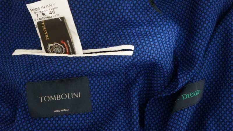 Marynarka Tombolini Wełna Rozmiar 46/S Kolor Niebieski