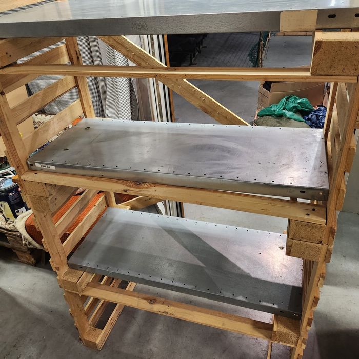 Solidny Regał Magazynowy/Warsztatowy LOFT z Palet (Półki 230kg!) 3szt.