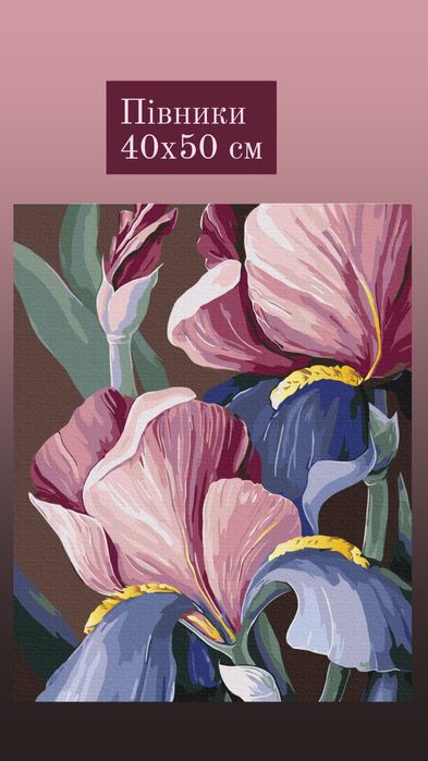 Картини по номерах, оригінальний подарунок для рідних та близьких