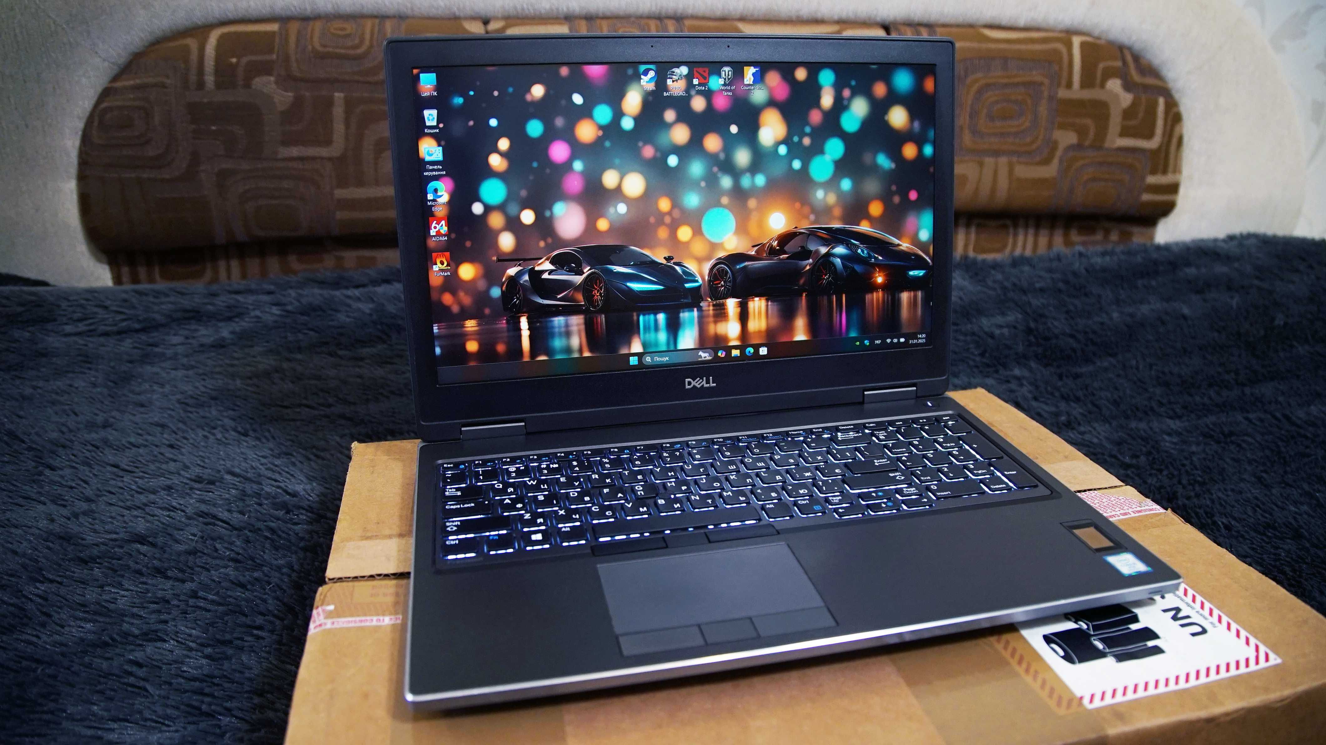 Потужний Dell 9gen.\ 32gb \ 512gb SSD \ nVidia Quadro T2000 Підсвітка