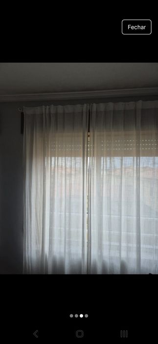 Conjunto de cortinas em linho