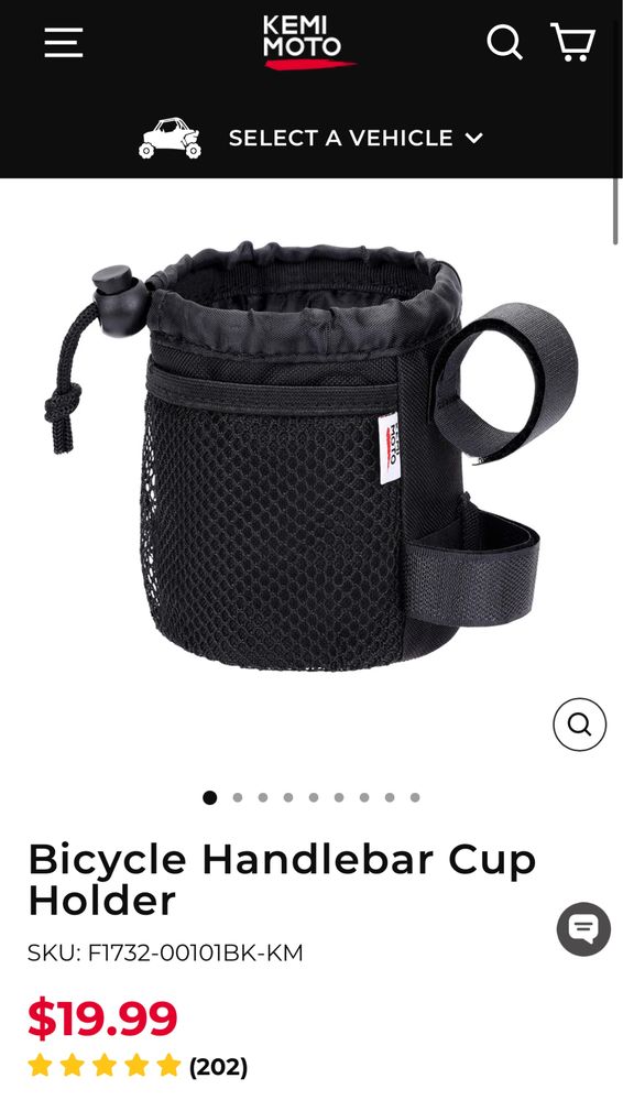 Bolsa de suporte de garrafa (bicicleta)