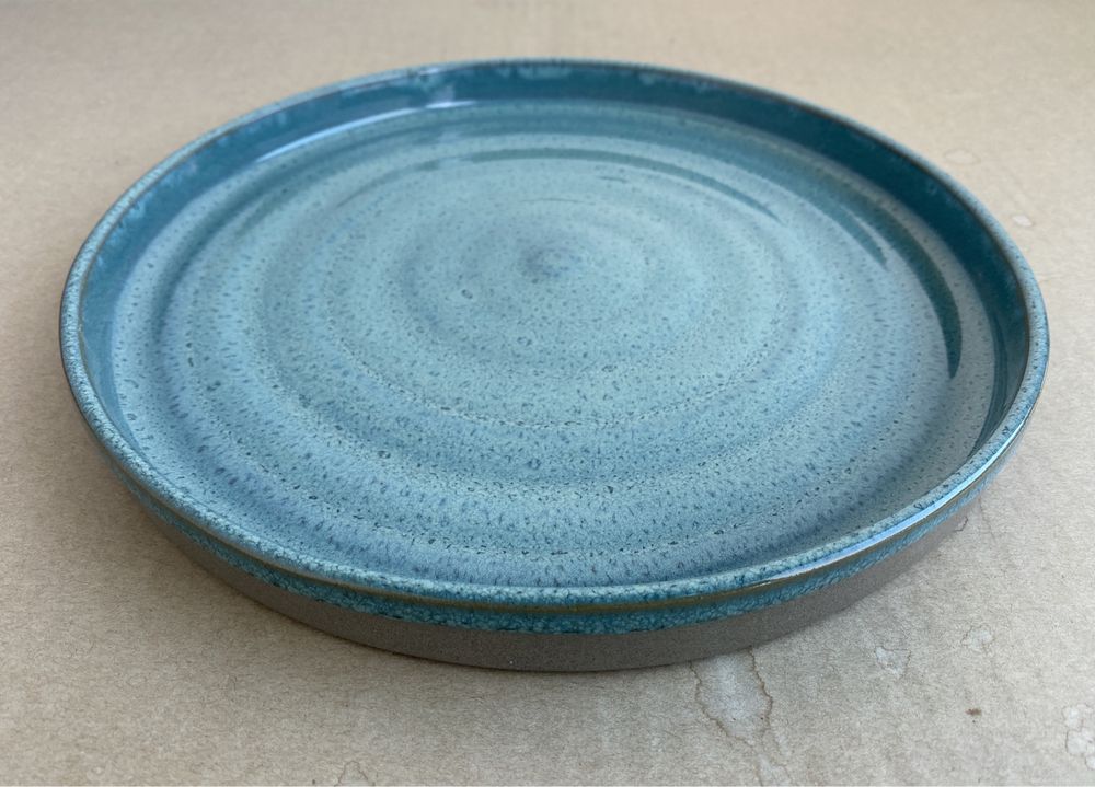 Tarteira ou prato cerâmica (azul 27,5cm)
