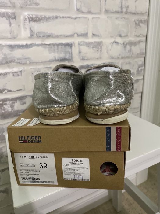 Жіночі еспадрилі Tommi Hilfiger колір срібло