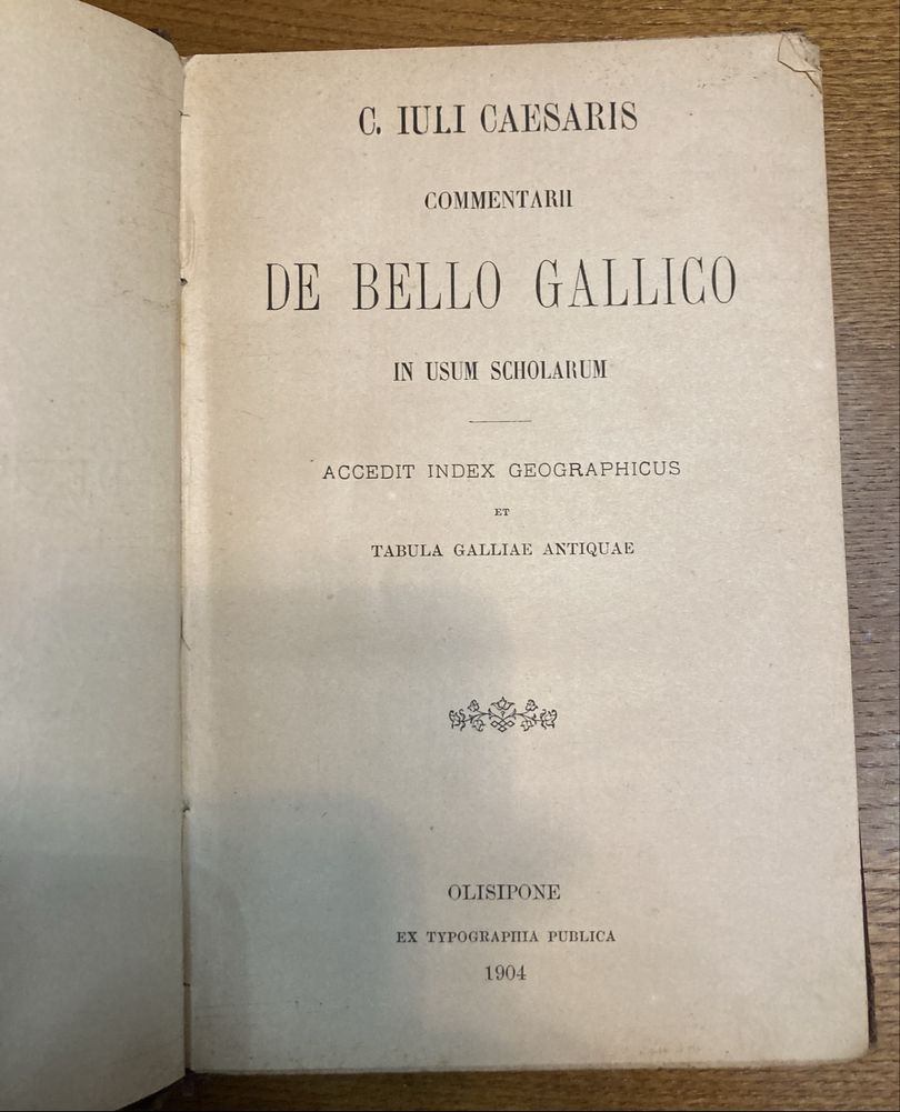 Caesar De Bello Gallico de 1904