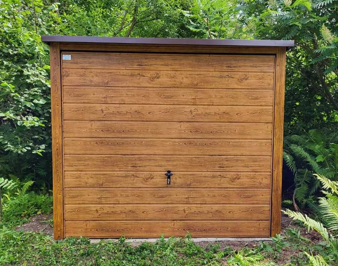 Garaż blaszany 3x6 Dach Jednospadowy, Garaż drewnopodobny, Producent