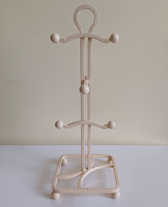 Stojak żeliwny vintage na kubki