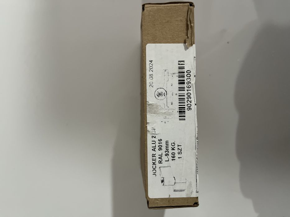 Zawias drzwi Aluminiowych Jocker 2SK 93mm 160 kg Biały RAL 9016