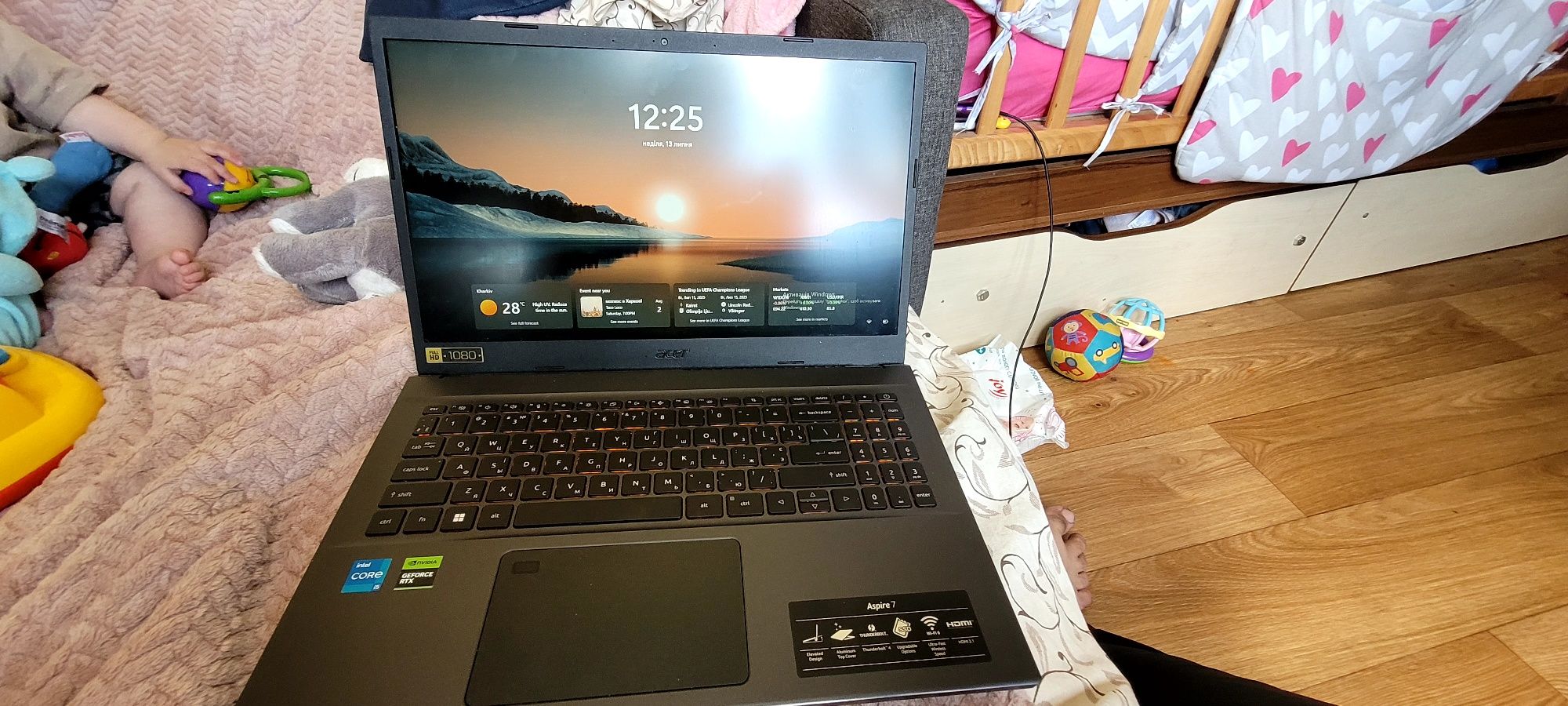 Продам ноутбуе Ноутбук Acer Aspire 7 A715-76G-56U7 (NH.QN4EU.001) Char