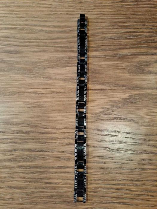 Bransoleta - czarna, metalowa