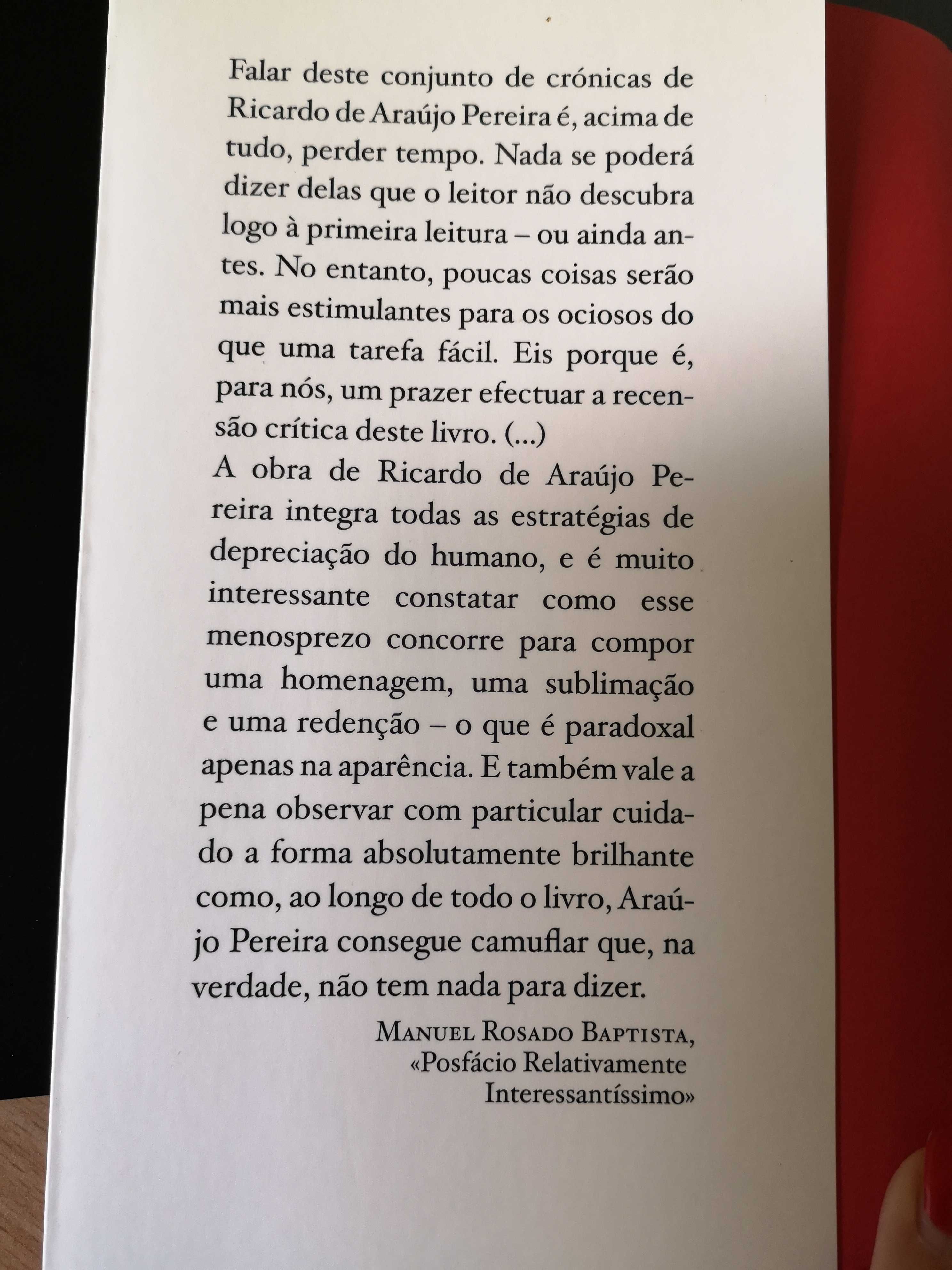 Livro "Boca do Inferno" de Ricardo Araújo Pereira - 1ª edição