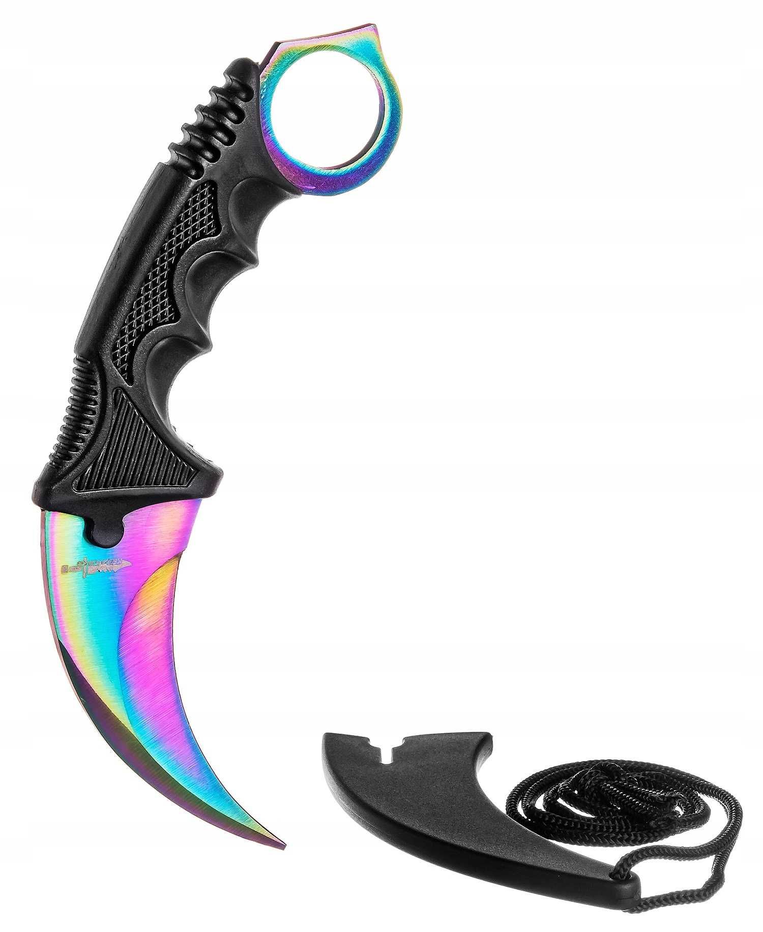 Nóż Treningowy KARAMBIT STRIKE CS GO Tęcza