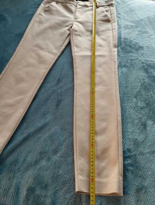 Beżowe spodnie (chinosy) Zara, rozm. 34(XS)