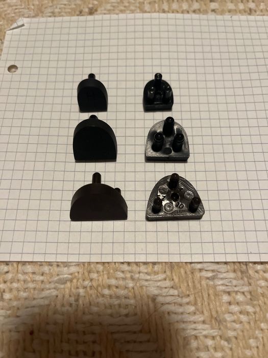 3 pary nowych flekow do butów czarne