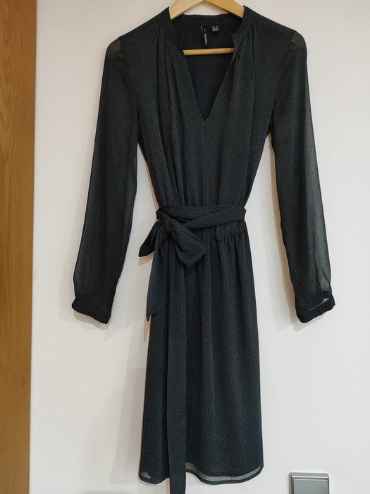 Vestido semi transparente, Mango collection